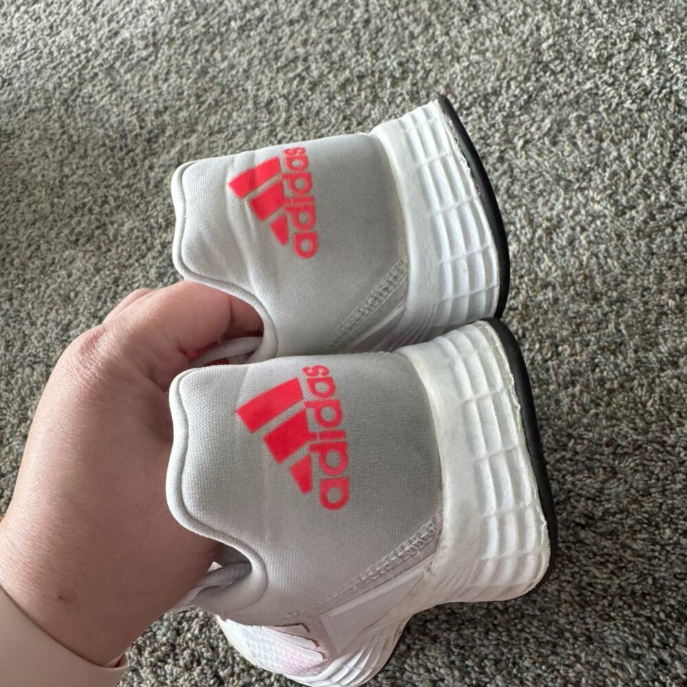 Adidas Light Motion Duramo Trainers Running Shoes Women's Size 8 White & Pink - Picture 4 of 10